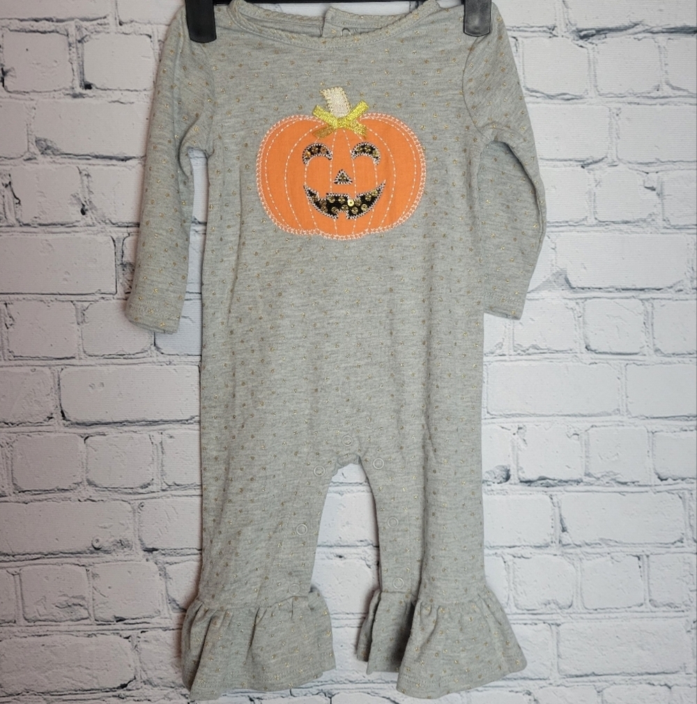 Mud Pie Size 3-6M Halloween Baby Romper